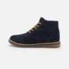 Friboo Leather - Botines Con Cordones - Dark Blue