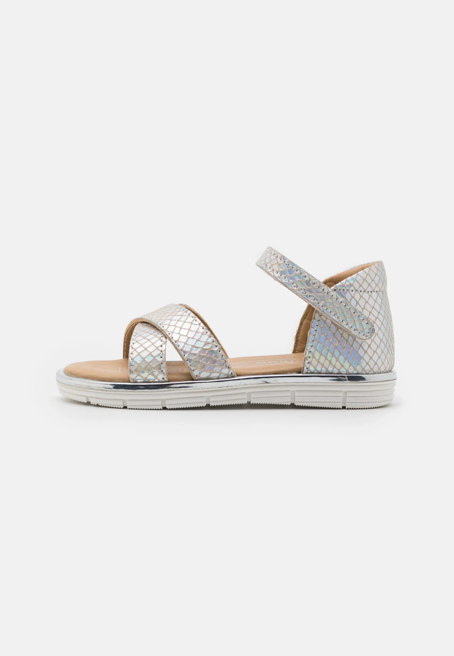Friboo Holographic Leather - Sandalias - Silver 1 Friboo Holographic Leather - Sandalias - Silver