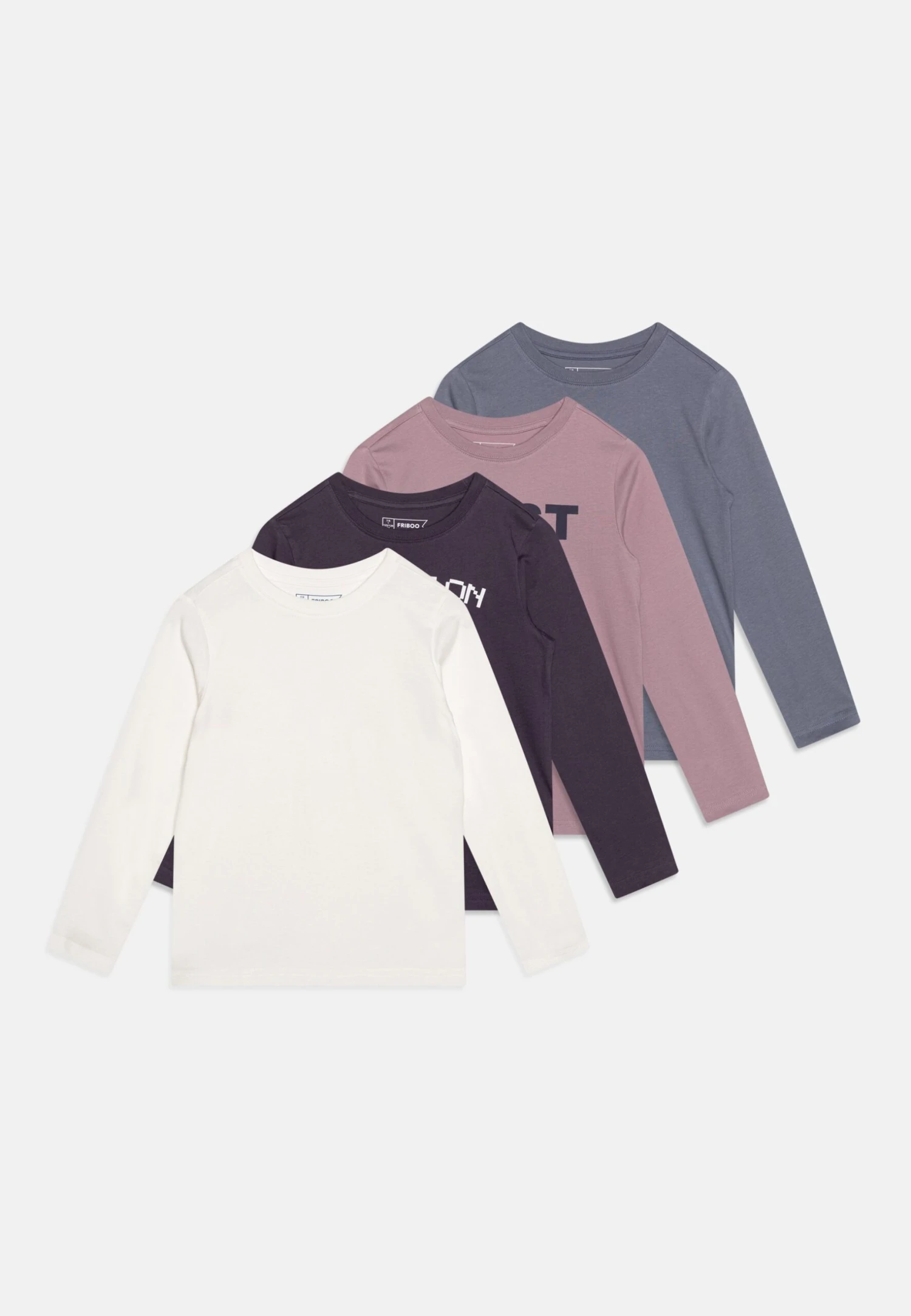 Friboo 4 Pack - Camiseta De Manga Larga - Multi-Coloured/Grey/Blue 1 Friboo 4 Pack - Camiseta De Manga Larga - Multi-Coloured/Grey/Blue