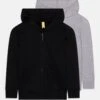 Friboo Unisex 2 Pack - Sudadera Con Cremallera - Grey/Black