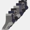 Friboo 7 Pack - Calcetines - Grey/Black