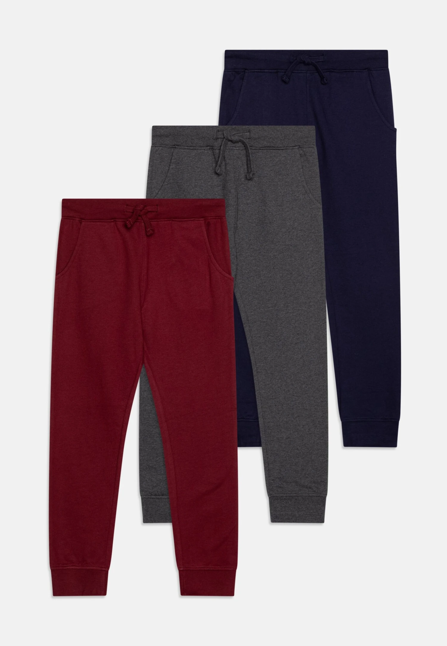 Friboo Unisex 3 Pack - Pantalones Deportivos - Blue/Grey/Dark Red 1 Friboo Unisex 3 Pack - Pantalones Deportivos - Blue/Grey/Dark Red
