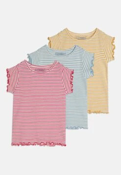 Friboo 3 Pack - Camiseta Estampada - Turquoise/Yellow/Red