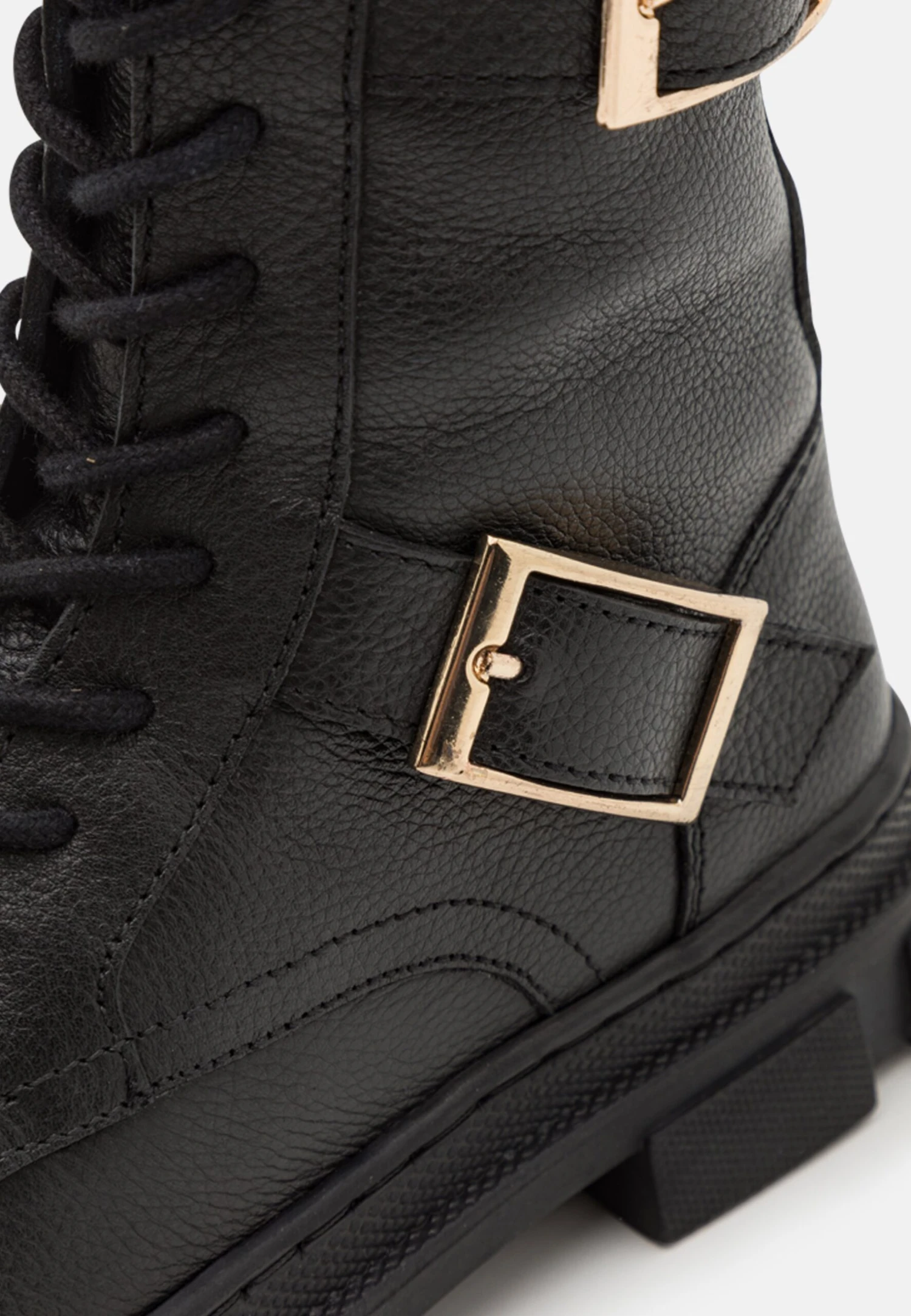 Friboo Leather - Botas Con Cordones -Black 6 Friboo Leather - Botas Con Cordones -Black - Image 6