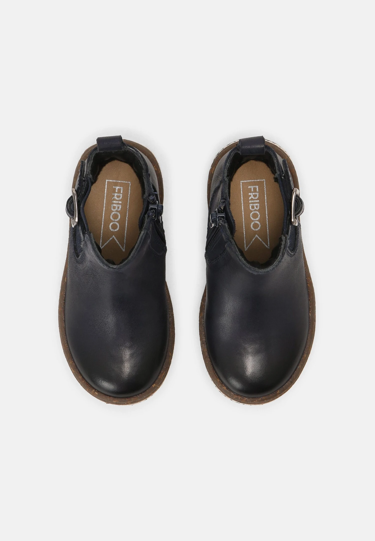 Friboo Leather Booties - Botines - Dark Blue 4 Friboo Leather Booties - Botines - Dark Blue - Image 4