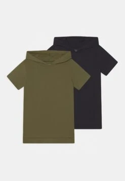 Friboo Unisex 2 Pack - Camiseta Básica - Khaki/Black