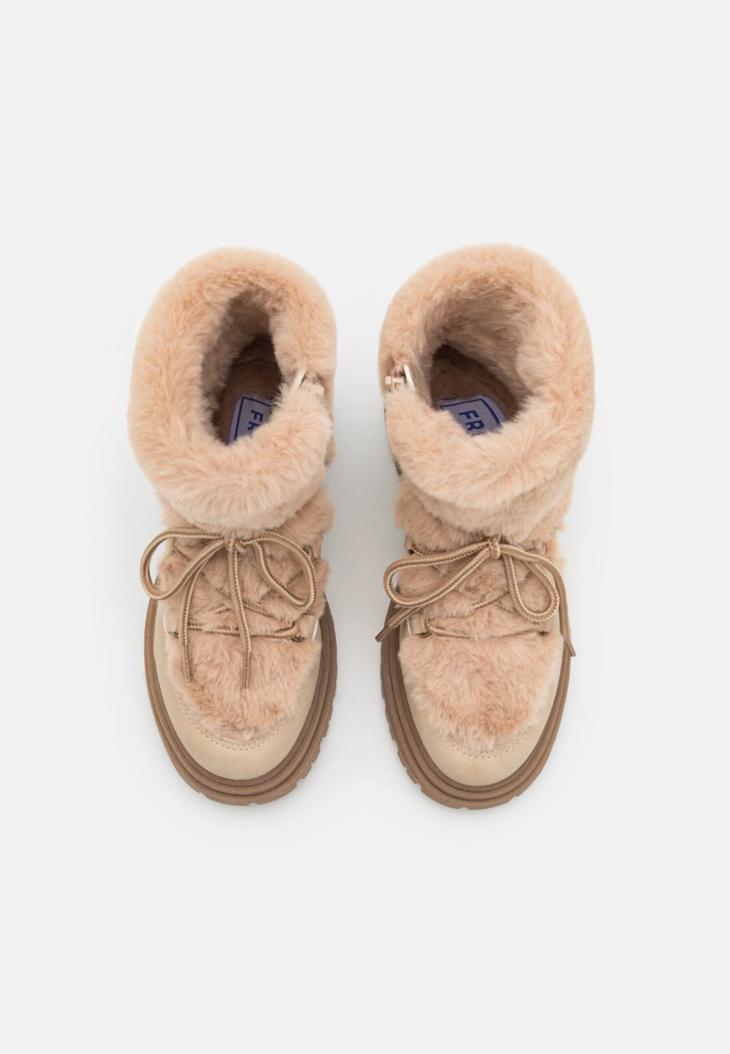 Friboo Botines Con Cordones - Nude 4 Friboo Botines Con Cordones - Nude - Image 4