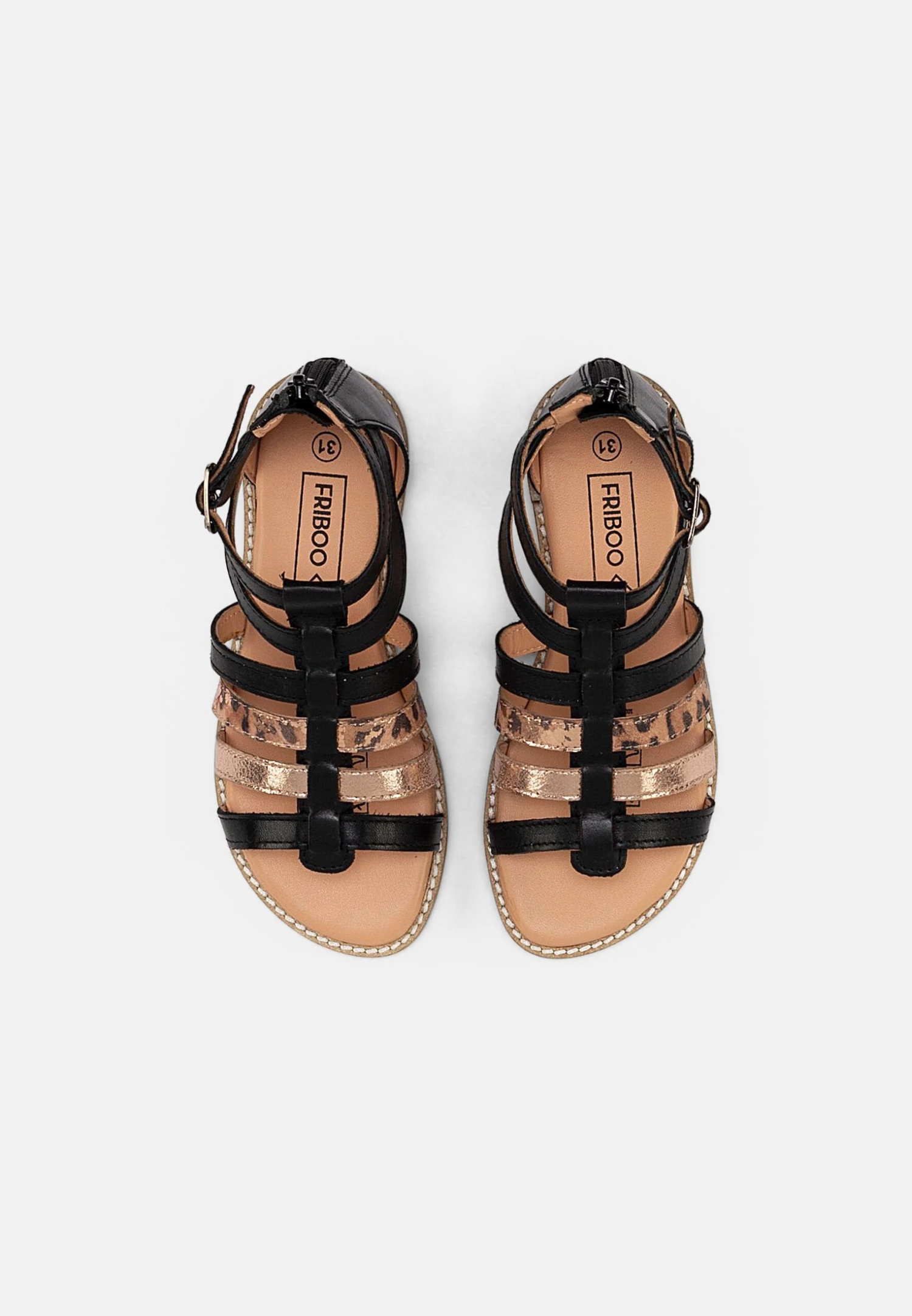 Friboo Leather - Sandalias - Black 4 Friboo Leather - Sandalias - Black - Image 4