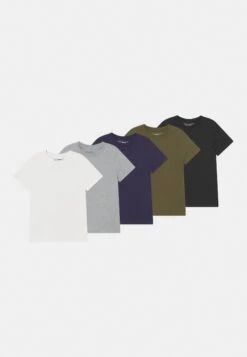 Friboo Tee 5 Pack Unisex - Camiseta Básica - Multi Coloured