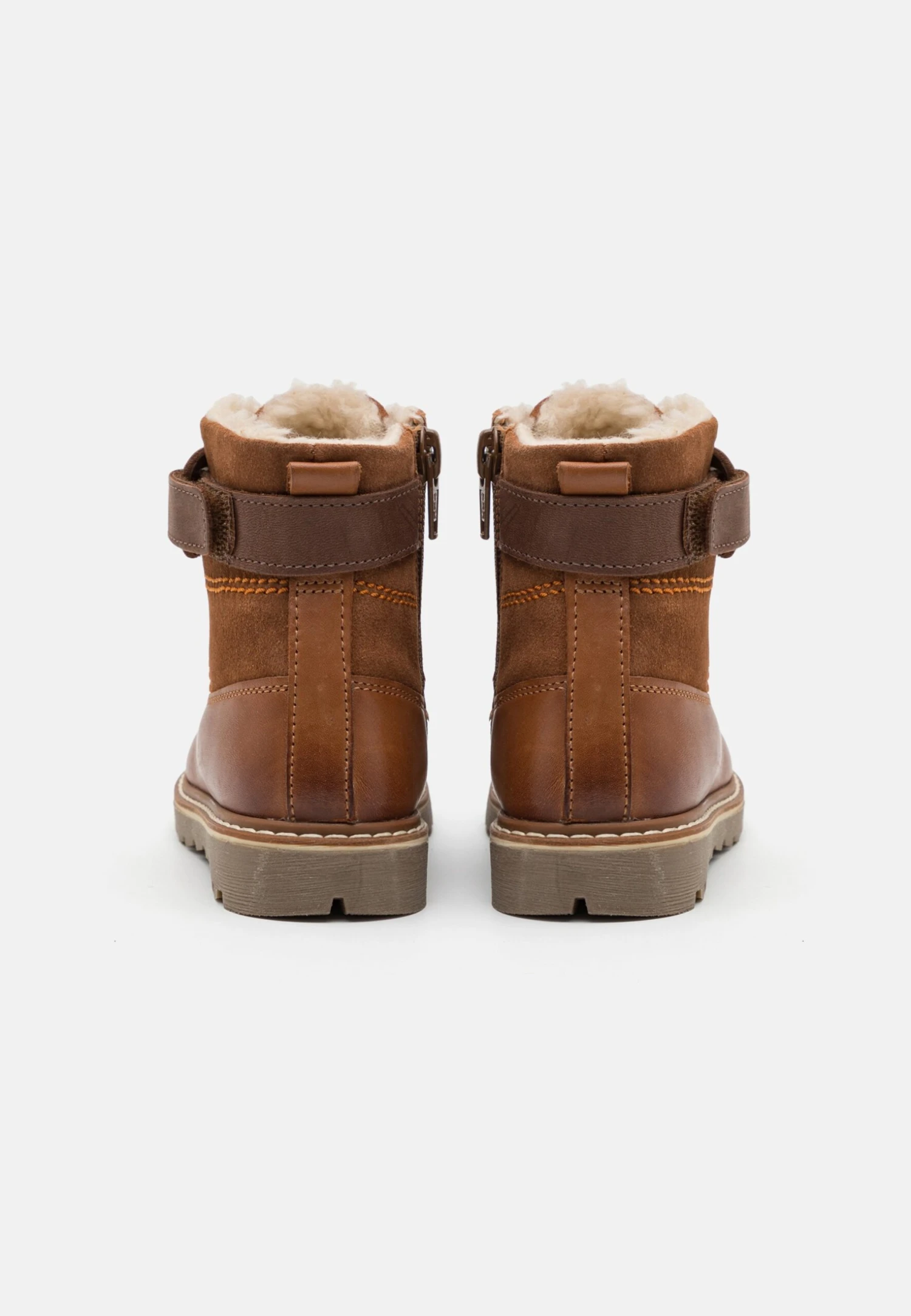 Friboo Leather - Botines Con Cordones - Cognac 3 Friboo Leather - Botines Con Cordones - Cognac - Image 3