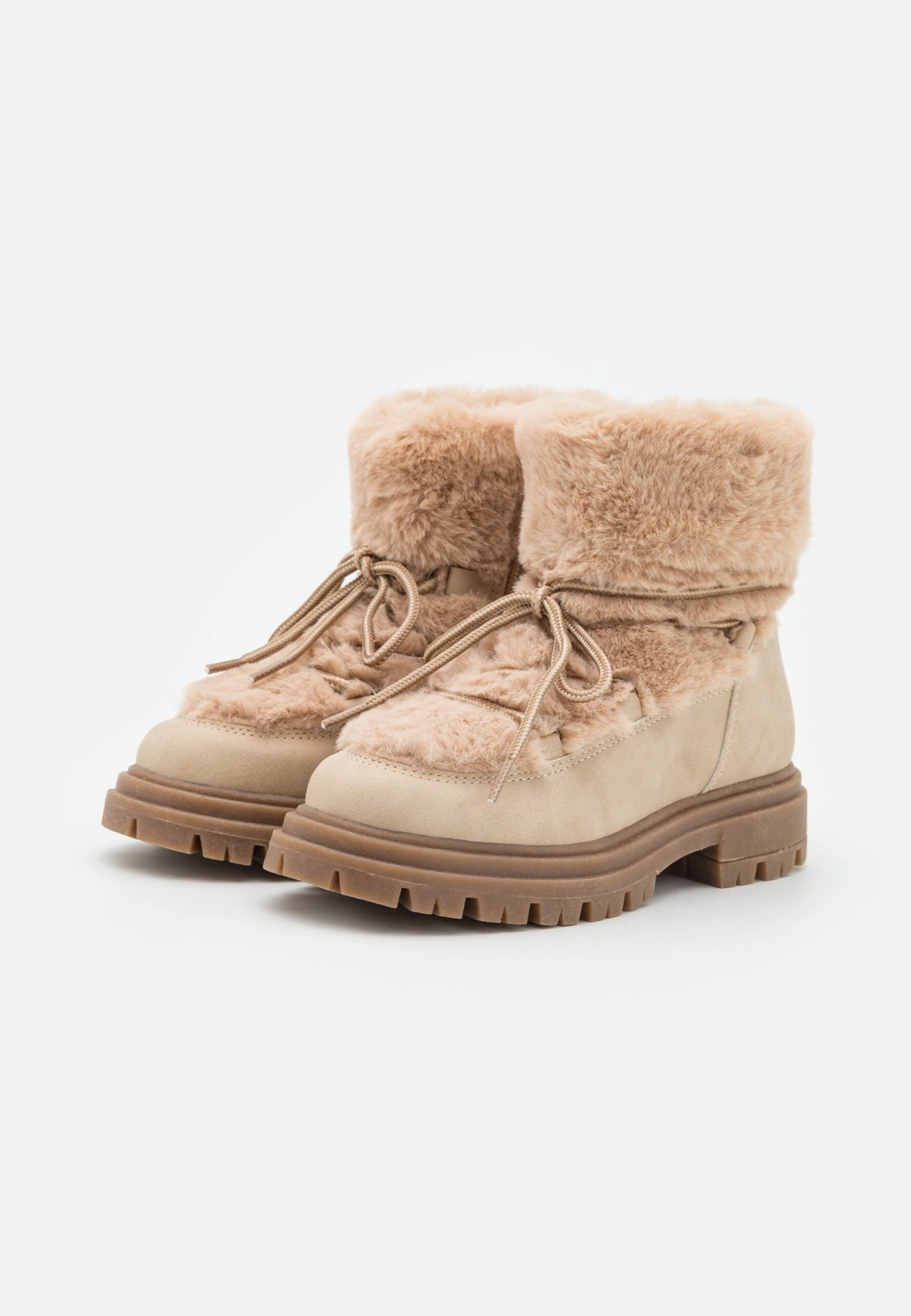 Friboo Botines Con Cordones - Nude 2 Friboo Botines Con Cordones - Nude - Image 2