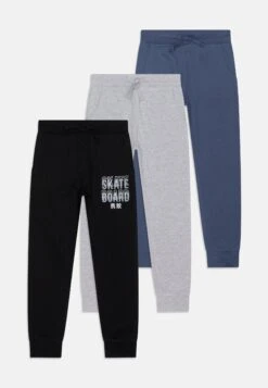 Friboo Unisex 3 Pack - Pantalones Deportivos - Black/Blue/Grey